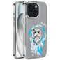 Embroidered Graffiti Vegan Leather Shield Electroplated Magnetic Phone Case, For iPhone 16 Plus, For iPhone 16, For iPhone 15 Pro Max, For iPhone 15 Pro, For iPhone 15 Plus, For iPhone 15