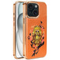 Embroidered Graffiti Vegan Leather Shield Electroplated Magnetic Phone Case, For iPhone 16 Plus, For iPhone 16, For iPhone 15 Pro Max, For iPhone 15 Pro, For iPhone 15 Plus, For iPhone 15
