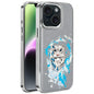 Embroidered Graffiti Vegan Leather Shield Electroplated Magnetic Phone Case, For iPhone 14 Plus, For iPhone 14, For iPhone 14 Pro, For iPhone 14 Pro Max