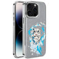 Embroidered Graffiti Vegan Leather Shield Electroplated Magnetic Phone Case, For iPhone 14 Plus, For iPhone 14, For iPhone 14 Pro, For iPhone 14 Pro Max