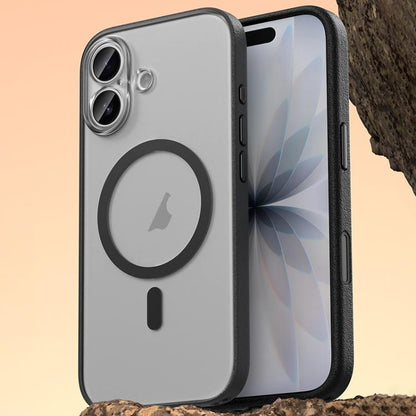 Vegan Leather Magnetic Phone Case, For iPhone 17 Pro Max, For iPhone 17 Pro, For iPhone 17