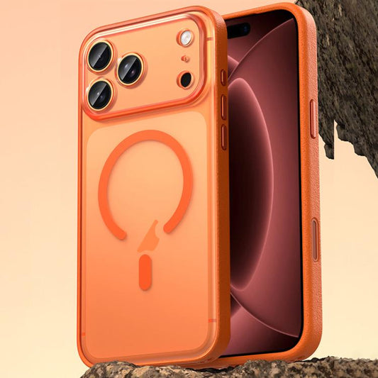 Vegan Leather Magnetic Phone Case, For iPhone 18 Pro, For iPhone 18 Pro Max, For iPhone 17 Pro Max
