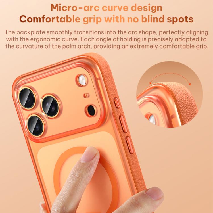 Vegan Leather Magnetic Phone Case, For iPhone 17 Pro, For iPhone 17