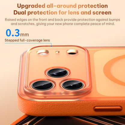 Vegan Leather Magnetic Phone Case, For iPhone 17 Pro, For iPhone 17