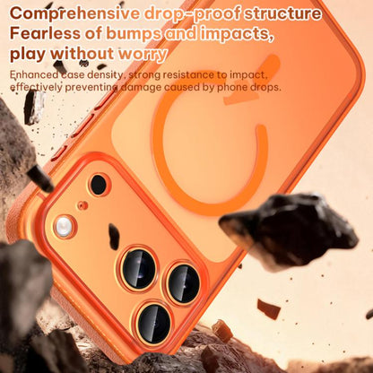 Vegan Leather Magnetic Phone Case, For iPhone 17 Pro, For iPhone 17