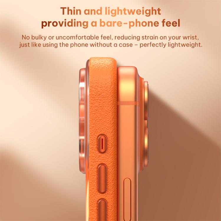 Vegan Leather Magnetic Phone Case, For iPhone 17 Pro, For iPhone 17