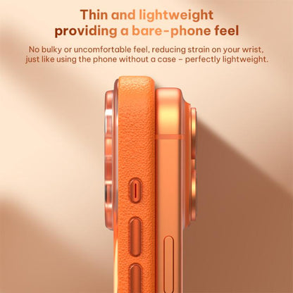 Vegan Leather Magnetic Phone Case, For iPhone 17 Pro, For iPhone 17