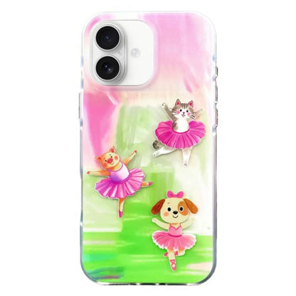Rounded Edge IMD Pattern TPU Phone Case, For iPhone 17