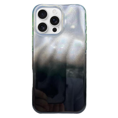 Rounded Edge IMD Pattern TPU Phone Case, For iPhone 16 Pro Max