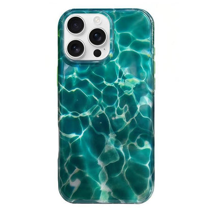 Rounded Edge IMD Pattern TPU Phone Case, For iPhone 16 Pro Max