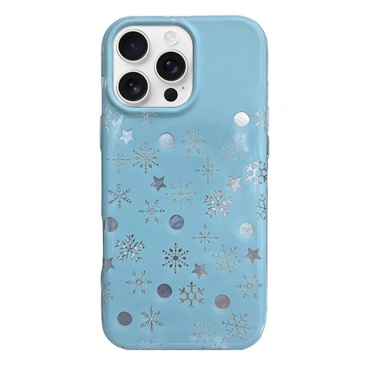 Rounded Edge IMD Pattern TPU Phone Case, For iPhone 16 Pro Max