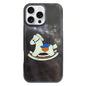 Rounded Edge IMD Pattern TPU Phone Case, For iPhone 16 Pro Max