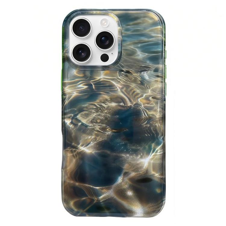 Rounded Edge IMD Pattern TPU Phone Case, For iPhone 16 Pro