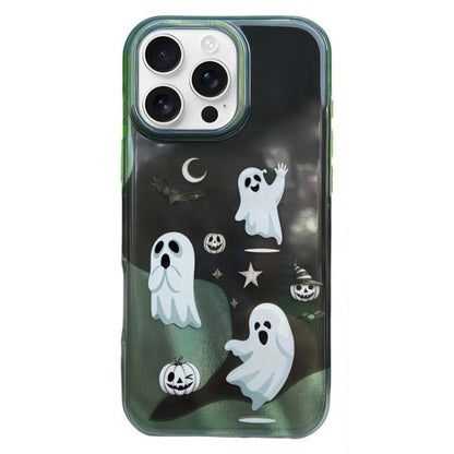 Rounded Edge IMD Pattern TPU Phone Case, For iPhone 16 Pro