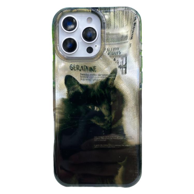 Rounded Edge IMD Pattern TPU Phone Case, For iPhone 16