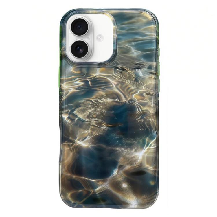 Rounded Edge IMD Pattern TPU Phone Case, For iPhone 16