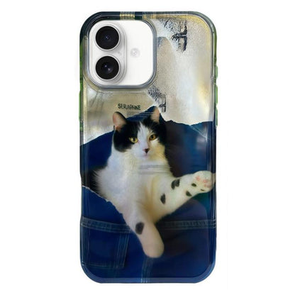 Rounded Edge IMD Pattern TPU Phone Case, For iPhone 16