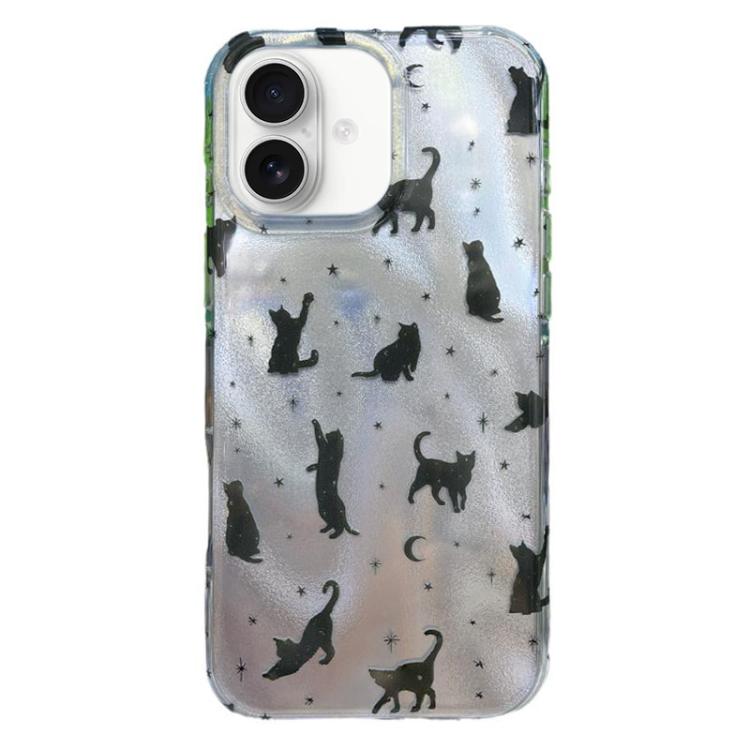 Rounded Edge IMD Pattern TPU Phone Case, For iPhone 16