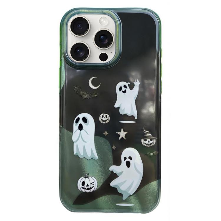 Rounded Edge IMD Pattern TPU Phone Case, For iPhone 15 Pro
