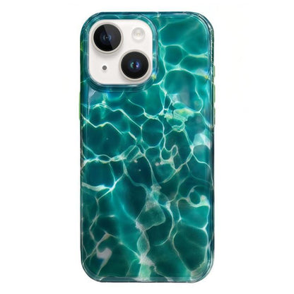 Rounded Edge IMD Pattern TPU Phone Case, For iPhone 15