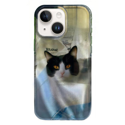 Rounded Edge IMD Pattern TPU Phone Case, For iPhone 15