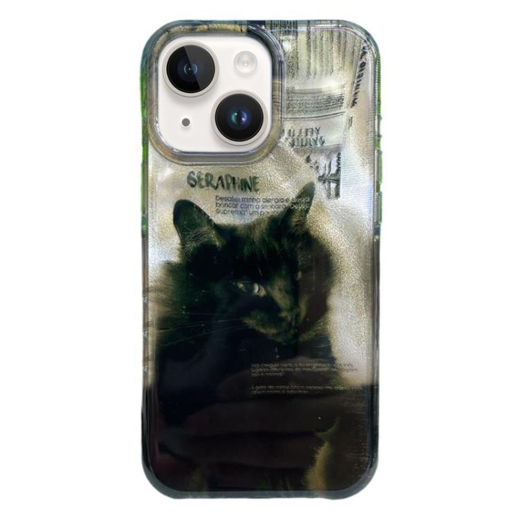 Rounded Edge IMD Pattern TPU Phone Case, For iPhone 14