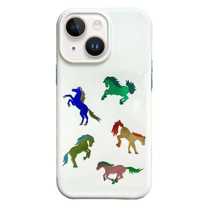 Rounded Edge IMD Pattern TPU Phone Case, For iPhone 14