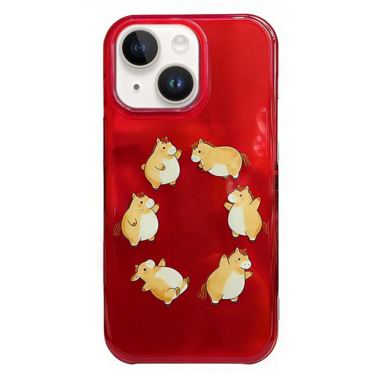 Rounded Edge IMD Pattern TPU Phone Case, For iPhone 14