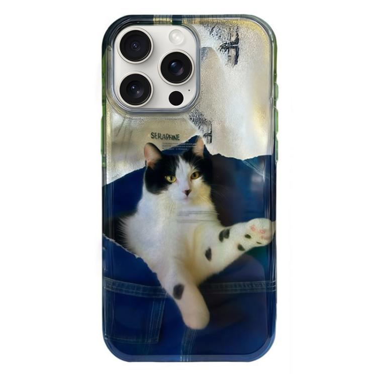 Rounded Edge IMD Pattern TPU Phone Case, For iPhone 14 Pro