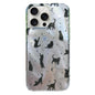 Rounded Edge IMD Pattern TPU Phone Case, For iPhone 14 Pro