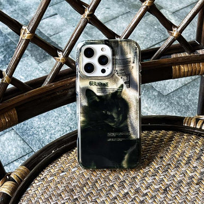 Rounded Edge IMD Pattern TPU Phone Case, For iPhone 13 Pro