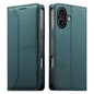 Stitched Line Magnetic RFID Vegan Leather Phone Case, For iPhone 17e / 16e, For iPhone 17 Pro Max, For iPhone 17 Pro, For iPhone 17