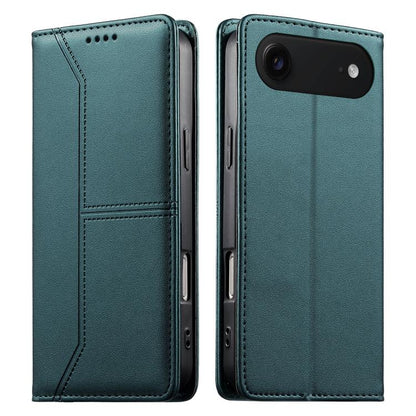 Stitched Line Magnetic RFID Vegan Leather Phone Case, For iPhone Air, For iPhone 16 Pro Max, For iPhone 16 Pro, For iPhone 16 Plus