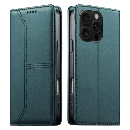 Stitched Line Magnetic RFID Vegan Leather Phone Case, For iPhone Air, For iPhone 16 Pro Max, For iPhone 16 Pro, For iPhone 16 Plus