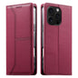 Stitched Line Magnetic RFID Vegan Leather Phone Case, For iPhone Air, For iPhone 16 Pro Max, For iPhone 16 Pro, For iPhone 16 Plus