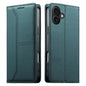 Stitched Line Magnetic RFID Vegan Leather Phone Case, For iPhone Air, For iPhone 16 Pro Max, For iPhone 16 Pro, For iPhone 16 Plus