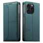 Stitched Line Magnetic RFID Vegan Leather Phone Case, For iPhone 16, For iPhone 15 Pro Max, For iPhone 15 Pro, For iPhone 15 Plus