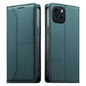 Stitched Line Magnetic RFID Vegan Leather Phone Case, For iPhone 15, For iPhone 14 Plus, For iPhone 14 / 13, For iPhone 14 Pro