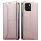 Stitched Line Magnetic RFID Vegan Leather Phone Case, For iPhone 15, For iPhone 14 Plus, For iPhone 14 / 13, For iPhone 14 Pro