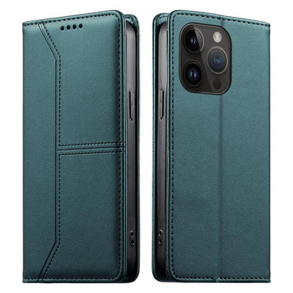 Stitched Line Magnetic RFID Vegan Leather Phone Case, For iPhone 15, For iPhone 14 Plus, For iPhone 14 / 13, For iPhone 14 Pro