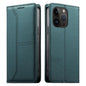 Stitched Line Magnetic RFID Vegan Leather Phone Case, For iPhone 15, For iPhone 14 Plus, For iPhone 14 / 13, For iPhone 14 Pro