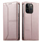 Stitched Line Magnetic RFID Vegan Leather Phone Case, For iPhone 15, For iPhone 14 Plus, For iPhone 14 / 13, For iPhone 14 Pro