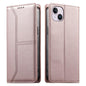 Stitched Line Magnetic RFID Vegan Leather Phone Case, For iPhone 15, For iPhone 14 Plus, For iPhone 14 / 13, For iPhone 14 Pro