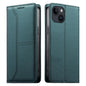 Stitched Line Magnetic RFID Vegan Leather Phone Case, For iPhone 15, For iPhone 14 Plus, For iPhone 14 / 13, For iPhone 14 Pro