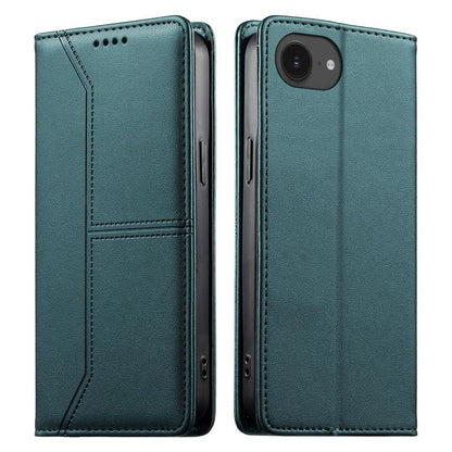 Stitched Line Magnetic RFID Vegan Leather Phone Case, For iPhone 17e / 16e, For iPhone 17 Pro Max, For iPhone 17 Pro, For iPhone 17