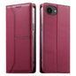 Stitched Line Magnetic RFID Vegan Leather Phone Case, For iPhone 17e / 16e, For iPhone 17 Pro Max, For iPhone 17 Pro, For iPhone 17