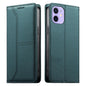 Stitched Line Magnetic RFID Vegan Leather Phone Case, For iPhone 13 mini, For iPhone 12 / 12 Pro, For iPhone 12 Pro Max, For iPhone 12 mini