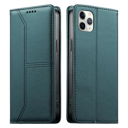 Stitched Line Magnetic RFID Vegan Leather Phone Case, For iPhone 11 Pro Max, For iPhone 11, For iPhone 11 Pro, For iPhone X / XS