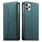 Stitched Line Magnetic RFID Vegan Leather Phone Case, For iPhone 11 Pro Max, For iPhone 11, For iPhone 11 Pro, For iPhone X / XS