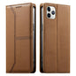 Stitched Line Magnetic RFID Vegan Leather Phone Case, For iPhone 11 Pro Max, For iPhone 11, For iPhone 11 Pro, For iPhone X / XS